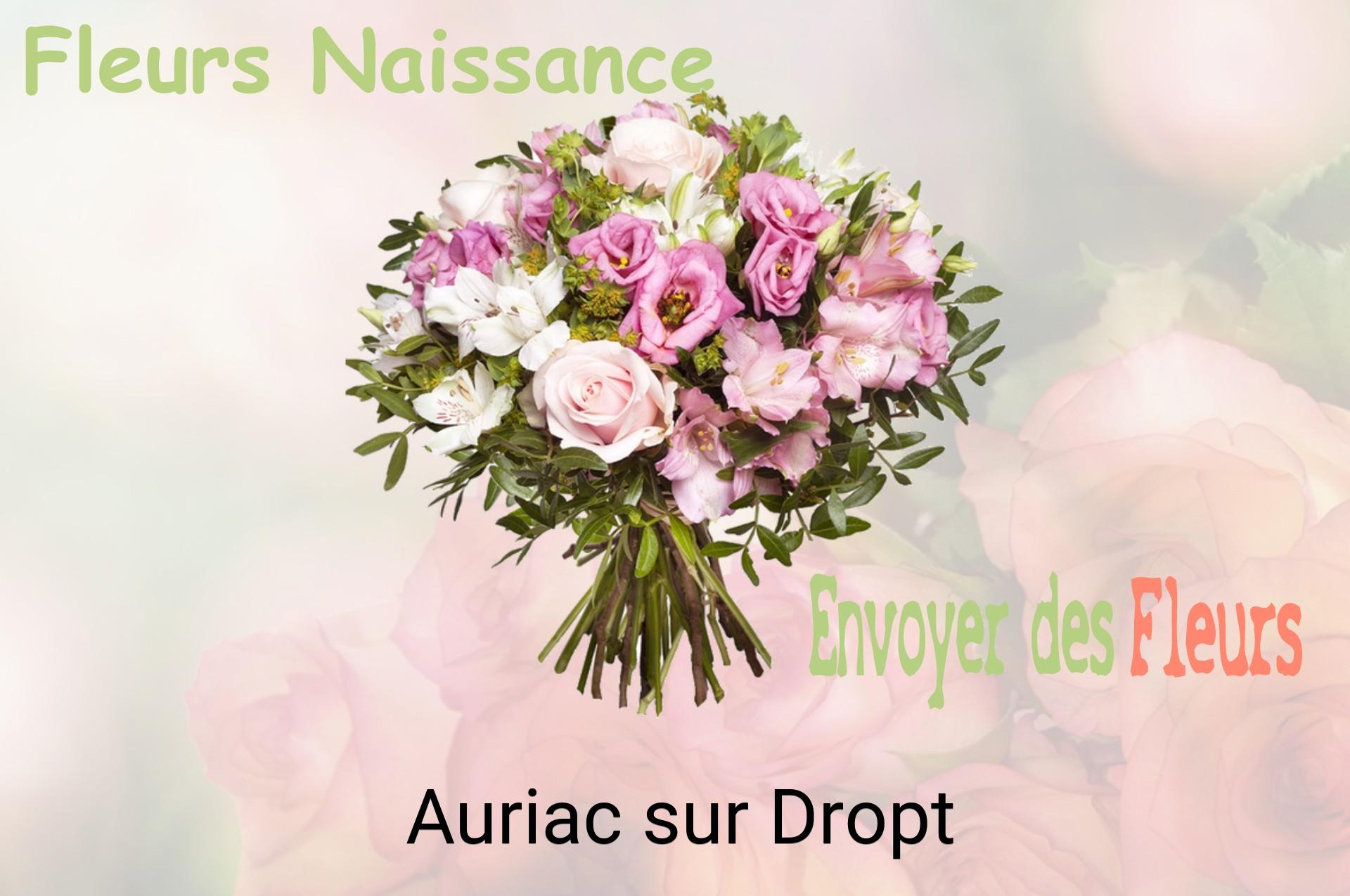 Bouquet de fleurs de naissance livré à Auriac-sur-Dropt